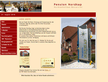 Tablet Screenshot of pension-nordkap.de